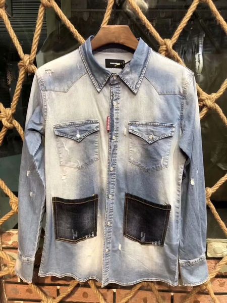 new arrivals mens designer spring summer long sleeve shirt dyeing locomotive tide brand clothing mens denim coats it size 46-54, Black;brown
new arrivals mens designer spring summer long sleeve shirt dyeing locomotive tide brand clothing mens denim coats it size 46-54, Black;brown