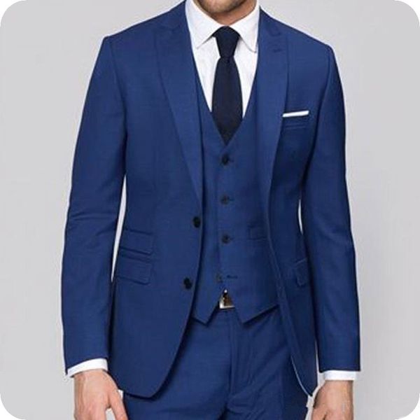 custom made royal blue groom wear men suits for wedding tuxedos slim fit groomsmen blazer jacket 3piece two-button notch lapel costume homme, Black;gray
custom made royal blue groom wear men suits for wedding tuxedos slim fit groomsmen blazer jacket 3piece two-button notch lapel costume homme, Black;gray