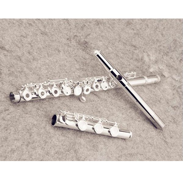 unbranded professional 17 holes opening c tone flute white copper silver plated flute musical instrument with case accessories
unbranded professional 17 holes opening c tone flute white copper silver plated flute musical instrument with case accessories