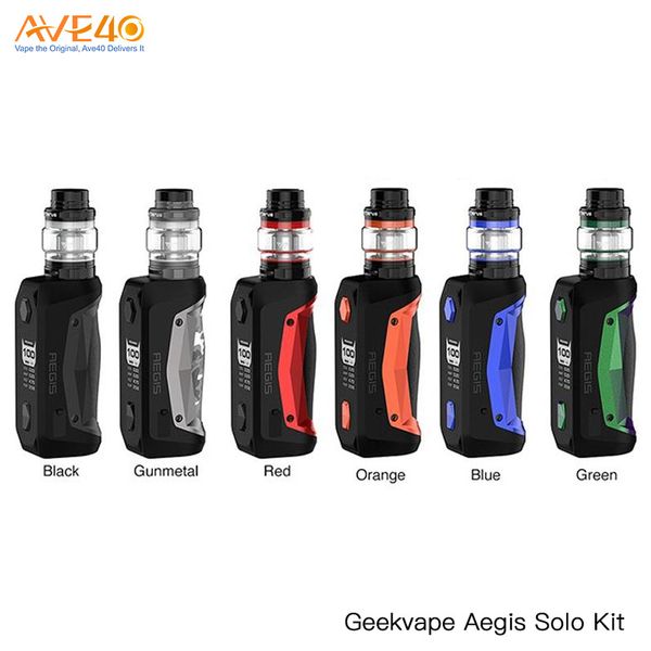 100% Original Geekvape Aegis Solo Kit 100W Powered by Single 18650 Battery With Cerberus Tank Super Mesh X2 Coil Update Geekvape Aegis
100% Original Geekvape Aegis Solo Kit 100W Powered by Single 18650 Battery With Cerberus Tank Super Mesh X2 Coil Update Geekvape Aegis