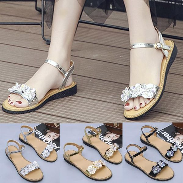 2020 new women sandals soft flowers rhinestone ladies sandals buckle round head flat open toe beach shoes woman aw5, Black
2020 new women sandals soft flowers rhinestone ladies sandals buckle round head flat open toe beach shoes woman aw5, Black