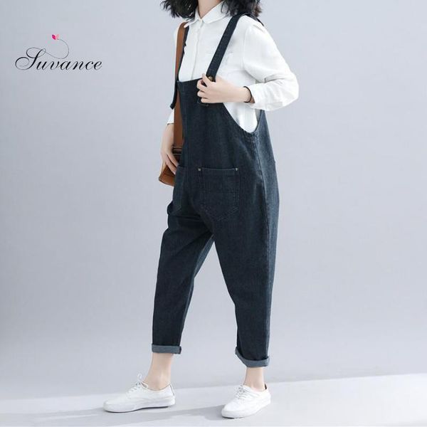 suvance 2019 spring fashion black color -xl cotton loose women overalls jeans jl-shmf024, Blue
suvance 2019 spring fashion black color -xl cotton loose women overalls jeans jl-shmf024, Blue