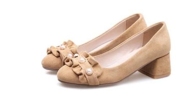 2019 women's shoes in spring and autumn with new style middle heel coarse heel round head bowknot suede@2075, Black
2019 women's shoes in spring and autumn with new style middle heel coarse heel round head bowknot suede@2075, Black