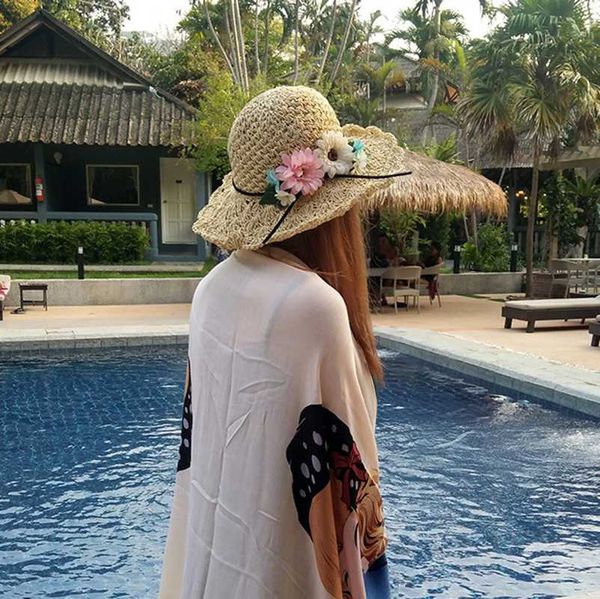 sun shade hat factory direct selling parent-child hand crochet flowers straw visor hats female folding beach sunscreen caps h101, Blue;gray
sun shade hat factory direct selling parent-child hand crochet flowers straw visor hats female folding beach sunscreen caps h101, Blue;gray