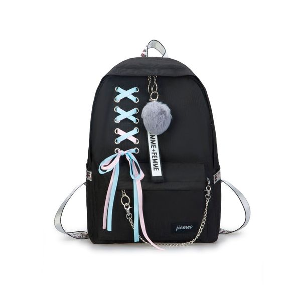 ribbons backpack lady bowknot nylon school bag for teenage girls cute leisure or travel backpack with bulb and the chain women
ribbons backpack lady bowknot nylon school bag for teenage girls cute leisure or travel backpack with bulb and the chain women