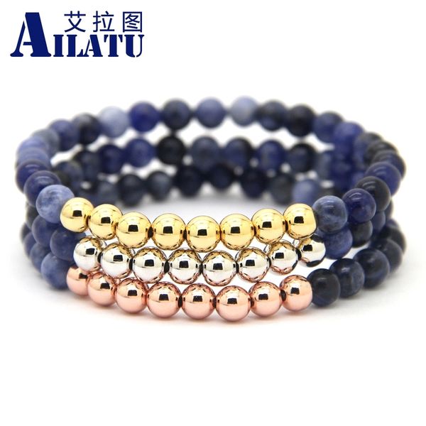 ailatu 10pcs/lot 6mm blue veins stone beads with plated round bronze elastic bracelets, Golden;silver
ailatu 10pcs/lot 6mm blue veins stone beads with plated round bronze elastic bracelets, Golden;silver