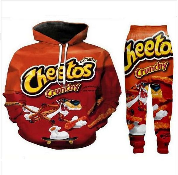 new men/womens cheetos funny 3d print fashion tracksuits crewneck hip hop sweatshirt and pants 2 pcs set hoodies tz28, Gray
new men/womens cheetos funny 3d print fashion tracksuits crewneck hip hop sweatshirt and pants 2 pcs set hoodies tz28, Gray