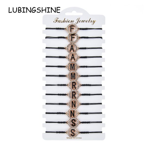 12pcs/set gold letter rhinestone charms bracelet women braided knot adjustable black rope string anklet wristband jewelry, Golden;silver
12pcs/set gold letter rhinestone charms bracelet women braided knot adjustable black rope string anklet wristband jewelry, Golden;silver