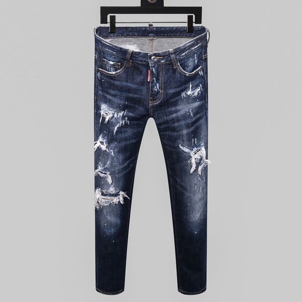 2020 мужские проблемные разрывы stretch black jeans fashion designer slim fit motocycle джинсовые брюки hip hop панелями роскошные брюки муж, Blue
2020 мужские проблемные разрывы stretch black jeans fashion designer slim fit motocycle джинсовые брюки hip hop панелями роскошные брюки муж, Blue
