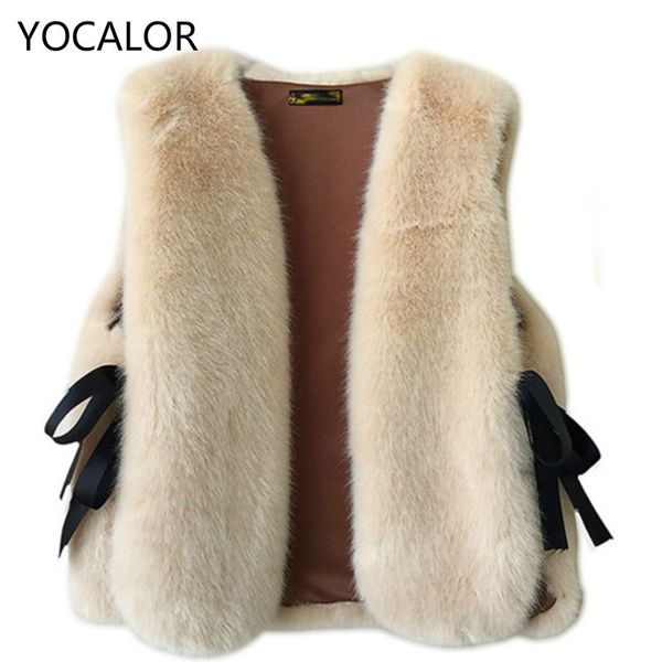2019 yocalor imitate leather and faux fur imitate lateral opening of hair vest loose coat short fund woman vest coat, Black
2019 yocalor imitate leather and faux fur imitate lateral opening of hair vest loose coat short fund woman vest coat, Black