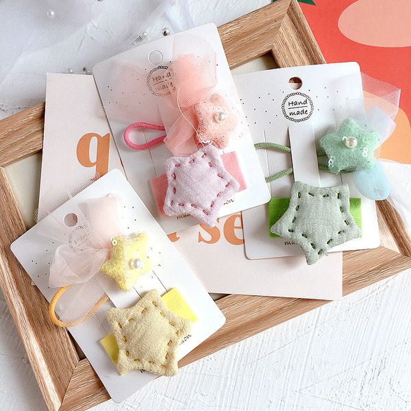 new korea sweet children icing color imitation pearl five star mesh hair rope simple hairpin for girl fashion hair accessories, Slivery;white
new korea sweet children icing color imitation pearl five star mesh hair rope simple hairpin for girl fashion hair accessories, Slivery;white