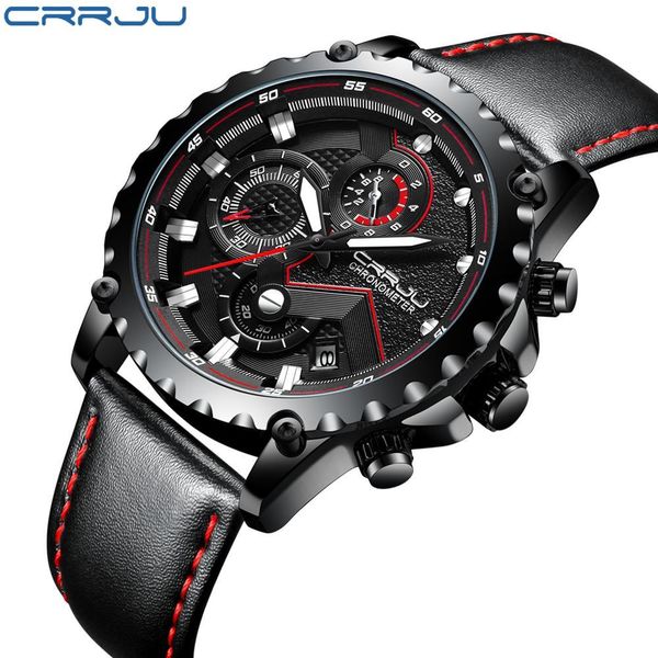 men's sports quartz watches crrju relogio masculino mens luxury luminous outdoor military leather waterproof watch male clock, Slivery;brown
men's sports quartz watches crrju relogio masculino mens luxury luminous outdoor military leather waterproof watch male clock, Slivery;brown