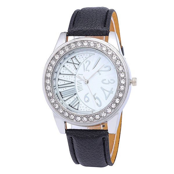2019 women's watch stylish casual rhinestone dial analog quartz charm black leather strap fashion watch y30, Slivery;brown
2019 women's watch stylish casual rhinestone dial analog quartz charm black leather strap fashion watch y30, Slivery;brown