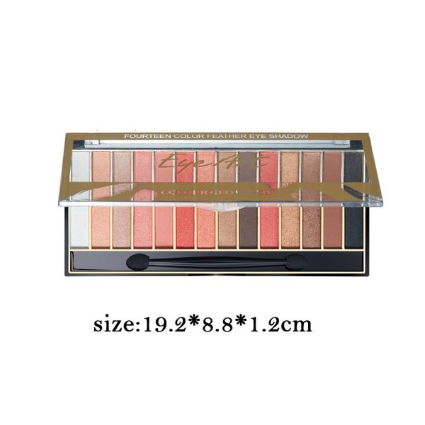 14 colors glitter matte shimmer eyeshadow palette long-lasting cosmetic waterproof professional eye shadow powder-ix
14 colors glitter matte shimmer eyeshadow palette long-lasting cosmetic waterproof professional eye shadow powder-ix