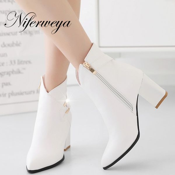 metal decoration spring/autumn women shoes fashion pointed toe thick heel high heels big size 32-42 winter zipper ankle boots, Black
metal decoration spring/autumn women shoes fashion pointed toe thick heel high heels big size 32-42 winter zipper ankle boots, Black