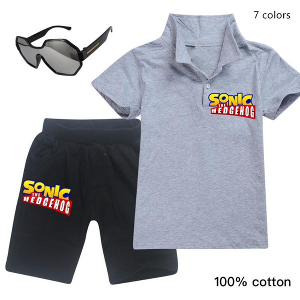 2020 new summer sonic children's cartoon suit new boy print t-shirt + shorts cotton clothing suitable for casual wear, White
2020 new summer sonic children's cartoon suit new boy print t-shirt + shorts cotton clothing suitable for casual wear, White