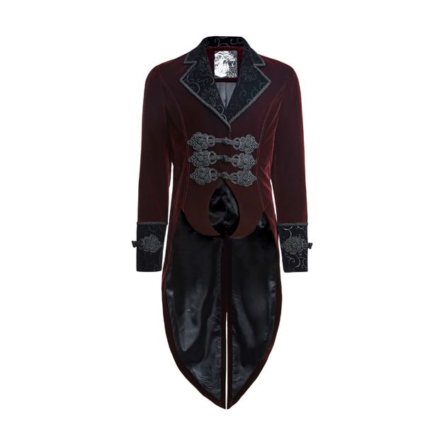 punk rave red men's steampunk gothic vampire jacket coat rock gentle tailcoat y635, Black;brown
punk rave red men's steampunk gothic vampire jacket coat rock gentle tailcoat y635, Black;brown