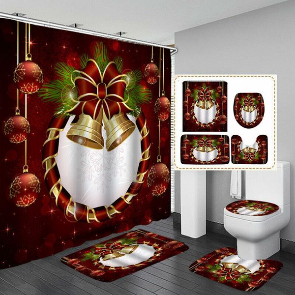 christmas printing bathroom shower curtain toilet waterproof cover mat carpet set conjunto de alfombra de cortina ducha rt99
christmas printing bathroom shower curtain toilet waterproof cover mat carpet set conjunto de alfombra de cortina ducha rt99