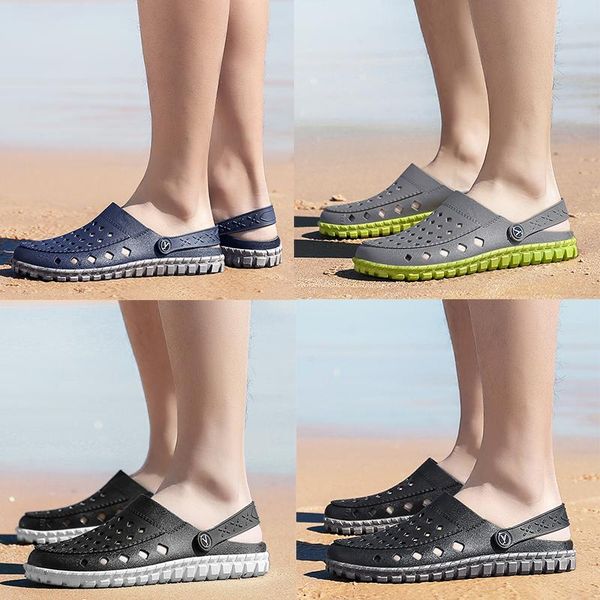 men's shoes sandals and slippers breathable wading shoes outdoor beach shoes wear personalized non-slip hole shoe garden sandals, Black
men's shoes sandals and slippers breathable wading shoes outdoor beach shoes wear personalized non-slip hole shoe garden sandals, Black