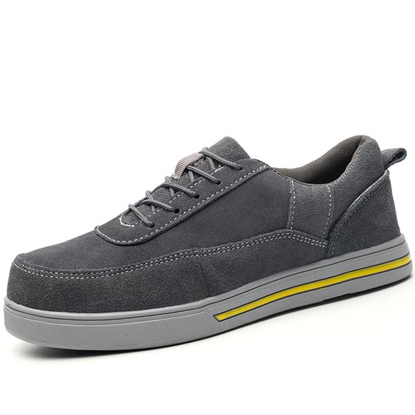 plus size men's fashion safety shoes steel toe cap work shoe nubuck soft leather flat platform security boots protect footwear, Black
plus size men's fashion safety shoes steel toe cap work shoe nubuck soft leather flat platform security boots protect footwear, Black