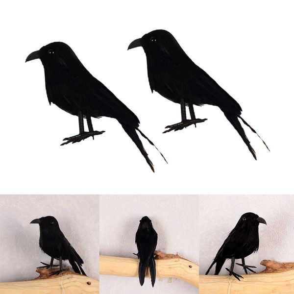 2pcs realistic feathered bird, artificial black crows ravens for garden outdoor winter decoration
2pcs realistic feathered bird, artificial black crows ravens for garden outdoor winter decoration