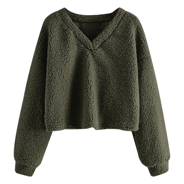 v collar women casual loose hoodies girls elegant street ladies long sleeve solid color fuzzy sweatshirt pullover hoodie, Black
v collar women casual loose hoodies girls elegant street ladies long sleeve solid color fuzzy sweatshirt pullover hoodie, Black