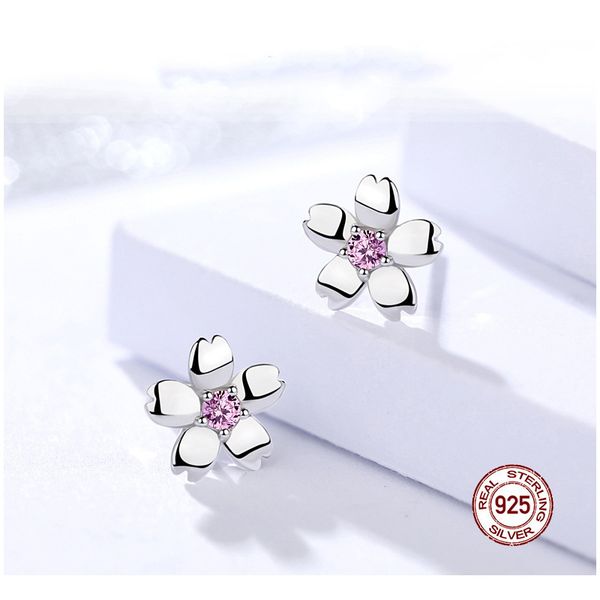 100% 925 sterling silver cute cherry flowers zircon stone trendy earrings studs women jewelry, Golden;silver
100% 925 sterling silver cute cherry flowers zircon stone trendy earrings studs women jewelry, Golden;silver