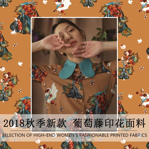 2019 spring and summer new brown vine pattern printing clothing shirt handmade fabric for dress 145cm wide, Black;white
2019 spring and summer new brown vine pattern printing clothing shirt handmade fabric for dress 145cm wide, Black;white
