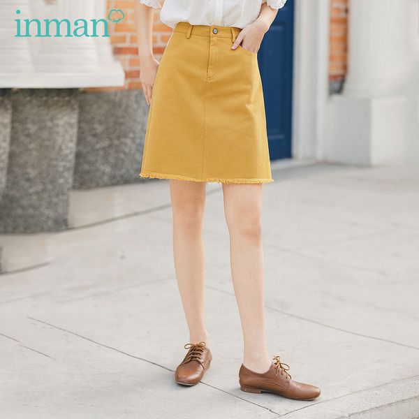 inman 2020 summer new arrival pure cotton waistline vitality slimmed a-line skirt, Black
inman 2020 summer new arrival pure cotton waistline vitality slimmed a-line skirt, Black