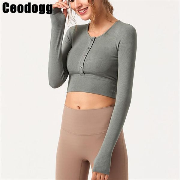 2020 new seamless yoga shirts crop long sleeves shirts for women yoga sports fitness gym cloth workout sports, White;black
2020 new seamless yoga shirts crop long sleeves shirts for women yoga sports fitness gym cloth workout sports, White;black