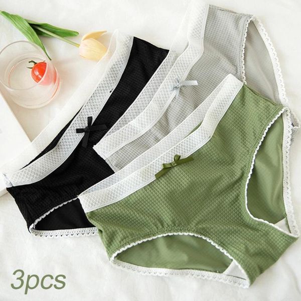 3 pieces panties seamless ice-silk underwear women low-rise lingerie briefs lace edge lady summer new arrival high style, Black;pink
3 pieces panties seamless ice-silk underwear women low-rise lingerie briefs lace edge lady summer new arrival high style, Black;pink