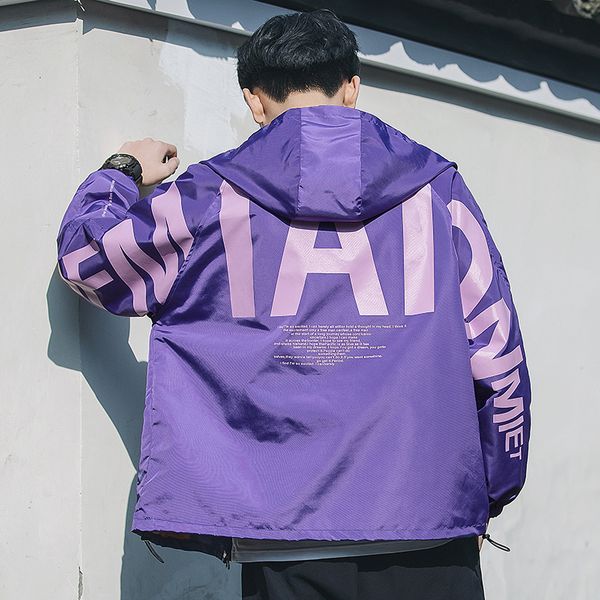 2019 summer new men's youth japanese campus wind long sleeve couple letter print hooded loose jacket small fresh casual party, Black;brown
2019 summer new men's youth japanese campus wind long sleeve couple letter print hooded loose jacket small fresh casual party, Black;brown