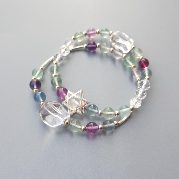 liiji unique real multi fluorite moonstone clear quartzs star bracelets 925 sterling silver delicate friendship bracelet, Black
liiji unique real multi fluorite moonstone clear quartzs star bracelets 925 sterling silver delicate friendship bracelet, Black