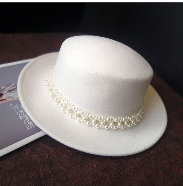 01910-jinri86 british style winter wool white solid pearl ribbon can remove lady fedoras cap women jazz hat, Blue;gray
01910-jinri86 british style winter wool white solid pearl ribbon can remove lady fedoras cap women jazz hat, Blue;gray