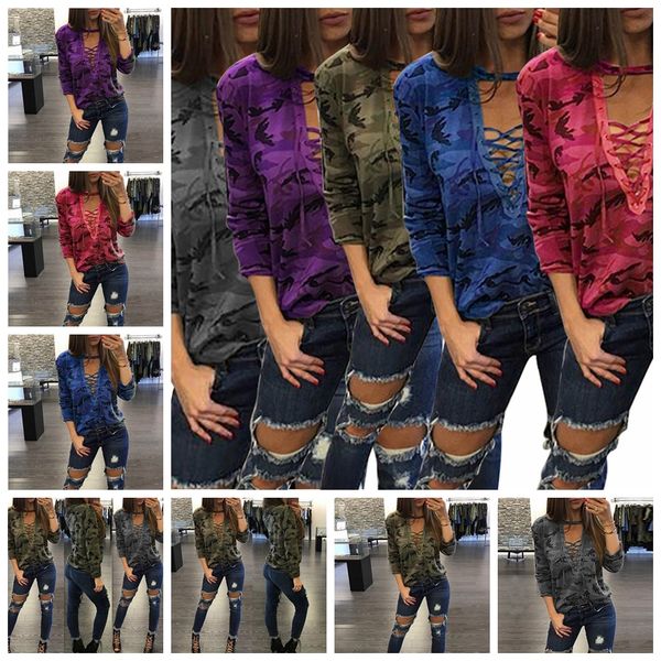 european spring autumn v-neck blasting camouflage low-cut hollow strap long sleeve v collar t-shirt green, gray support mixed batch, White
european spring autumn v-neck blasting camouflage low-cut hollow strap long sleeve v collar t-shirt green, gray support mixed batch, White