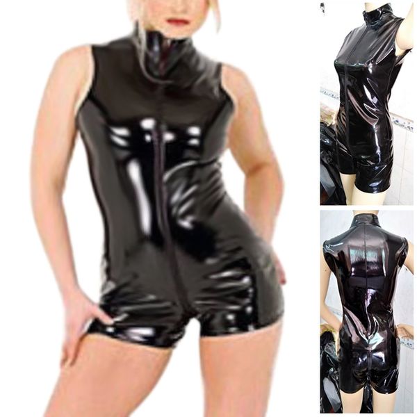 women bodysuit costume zipper regular size teddy clubwear wetlook siamese fitness attractive fashionable, Black;white
women bodysuit costume zipper regular size teddy clubwear wetlook siamese fitness attractive fashionable, Black;white