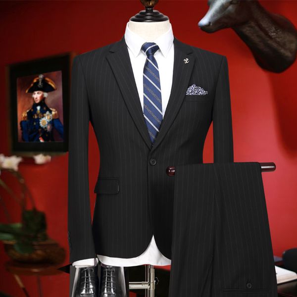 suits men 2020 slim fit 2 piece suits set tuxedo 3xl single button breasted black striped formal wedding suit set for men groom, White;black
suits men 2020 slim fit 2 piece suits set tuxedo 3xl single button breasted black striped formal wedding suit set for men groom, White;black