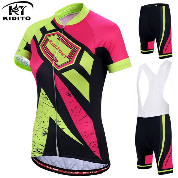 kiditokt pro women's cycling jersey set road bike wear cycling clothes suit breathable mountain bicycle clothing suit, Black;blue
kiditokt pro women's cycling jersey set road bike wear cycling clothes suit breathable mountain bicycle clothing suit, Black;blue