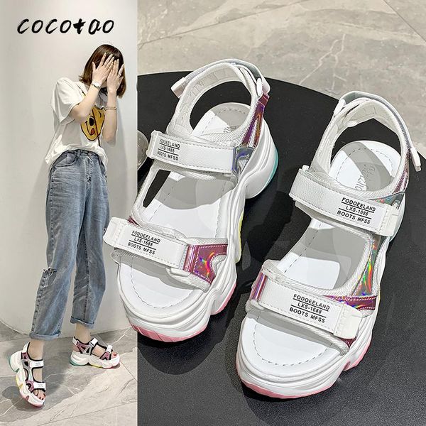 sports sandals women 2020 summer new fashion wild thick bottom sponge cake super fire beach shoes female ins tide, Black 
sports sandals women 2020 summer new fashion wild thick bottom sponge cake super fire beach shoes female ins tide, Black