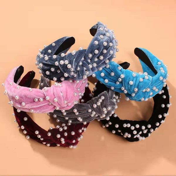 velvet bow pearls headband for women luxury designer bowknot pearl fashion headband jewelry 7 colors black wine red gray blue yellow pink, Silver
velvet bow pearls headband for women luxury designer bowknot pearl fashion headband jewelry 7 colors black wine red gray blue yellow pink, Silver