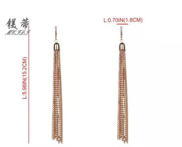 wholesalediamonds dangle earrings for women luxury gold tassel crystal claw chains chandelier earring engagement wedding jewelry gift for gf, Silver
wholesalediamonds dangle earrings for women luxury gold tassel crystal claw chains chandelier earring engagement wedding jewelry gift for gf, Silver