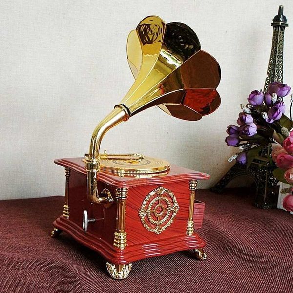 creative phonograph music box jewelry box gift christmas retro music box handicraft furnishing articles home decor accessories
creative phonograph music box jewelry box gift christmas retro music box handicraft furnishing articles home decor accessories