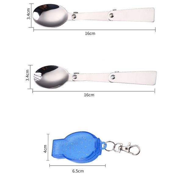 outdoor folding travel camping utensil stainless pocket spoon fork other dinnerware 
outdoor folding travel camping utensil stainless pocket spoon fork other dinnerware