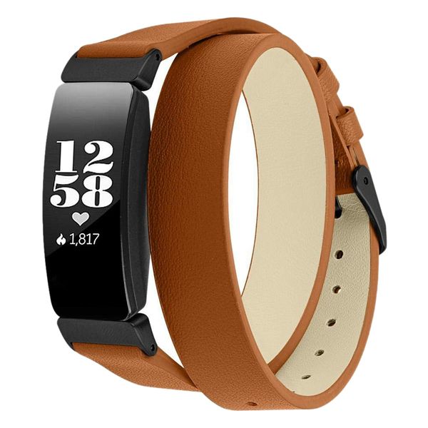 leather watch bands compatible for inspire/inspire hr fitness tracker double wrap replacement accessories strap wristba, Black;brown
leather watch bands compatible for inspire/inspire hr fitness tracker double wrap replacement accessories strap wristba, Black;brown