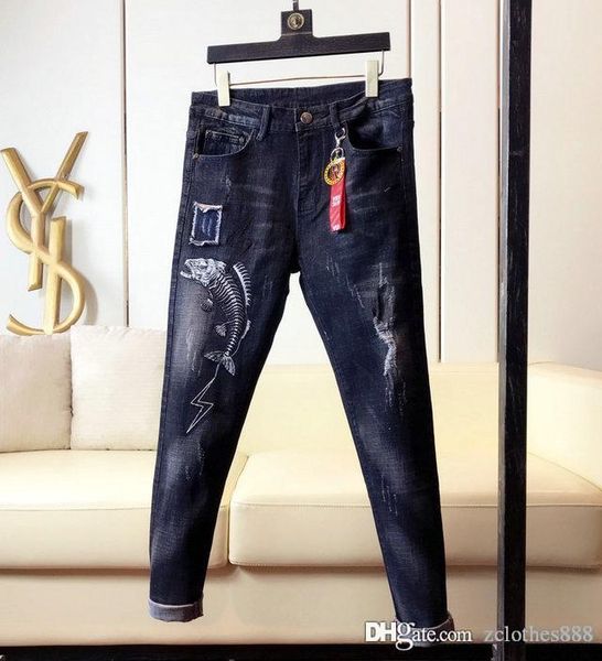 новй конѬђкоѬ мђжкие дизайнеѬкие джин ђзкие бѬки поведневне джин л, Blue