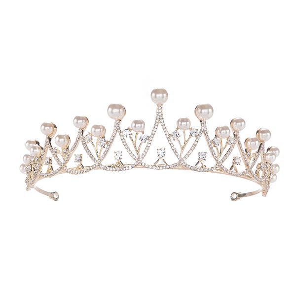 eseres luxury pearl rhinestone tiara sparkly women headbands bridal hair accessories wedding jewelry, Golden;white
eseres luxury pearl rhinestone tiara sparkly women headbands bridal hair accessories wedding jewelry, Golden;white