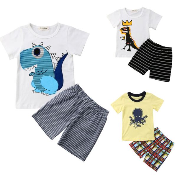 Casual Toddler Kid Baby Boy Dinosaur Cartoon Short Sleeve Clothes T-shirt Top + Striped Short Pants Outfits
Casual Toddler Kid Baby Boy Dinosaur Cartoon Short Sleeve Clothes T-shirt Top + Striped Short Pants Outfits