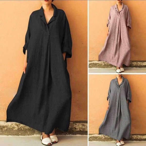 women's long sleeve dress loose large size shirt dress casual, Black;gray
women's long sleeve dress loose large size shirt dress casual, Black;gray