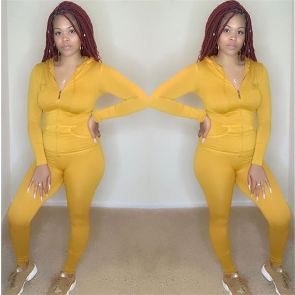 spring womens pure color tracksuits hooded skinny active female 2pcs sets zipper casual ladies sports suits with pockets, Gray
spring womens pure color tracksuits hooded skinny active female 2pcs sets zipper casual ladies sports suits with pockets, Gray
