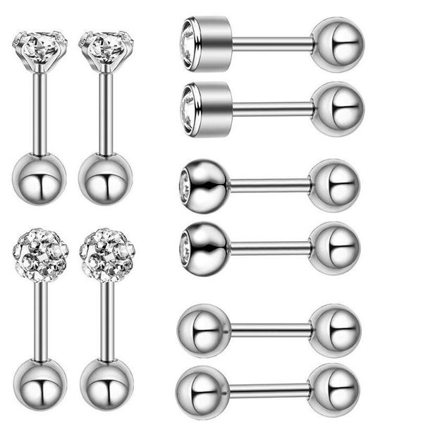 10pcs/set shinning crystal luxury studs earrings for women ball earring ear piercing cartilage jewelry accessory, Golden;silver
10pcs/set shinning crystal luxury studs earrings for women ball earring ear piercing cartilage jewelry accessory, Golden;silver